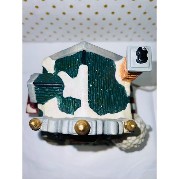 Holiday Time Village Collectibles Ceramic Light-Up Christmas Pub - Picture 10 of 12